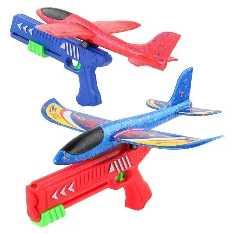 Kids Outdoor Xmas Gifts - Foam Plane Toy Gun for Kids,