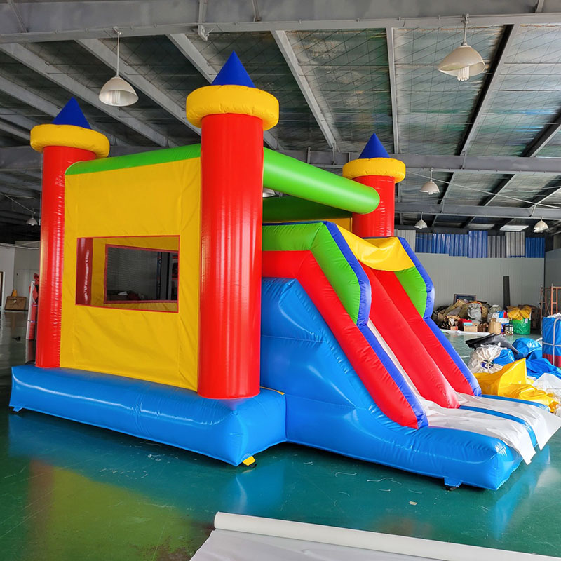 Kids Outdoor Jump House - Casa de salto com slide, castelo
