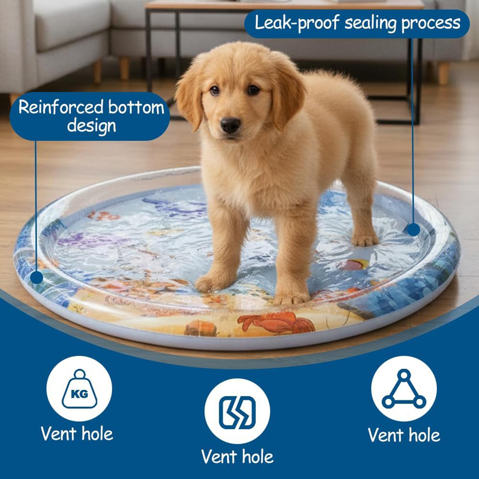 Slip Slide Water Mat - Tapete Interativo para Gatos, Cama de