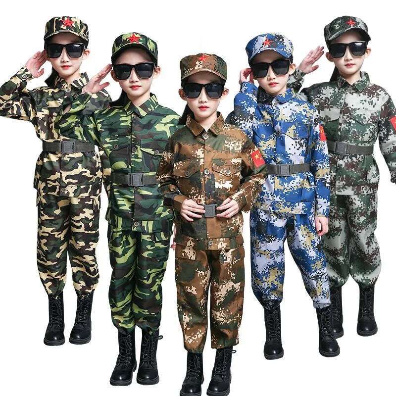 Kids Outdoor Ninja Warrior Course - Meninos meninas uniformes de treinamento militar