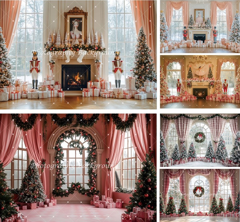 Kids Outdoor Xmas Gifts - Pano de fundo de natal árvore