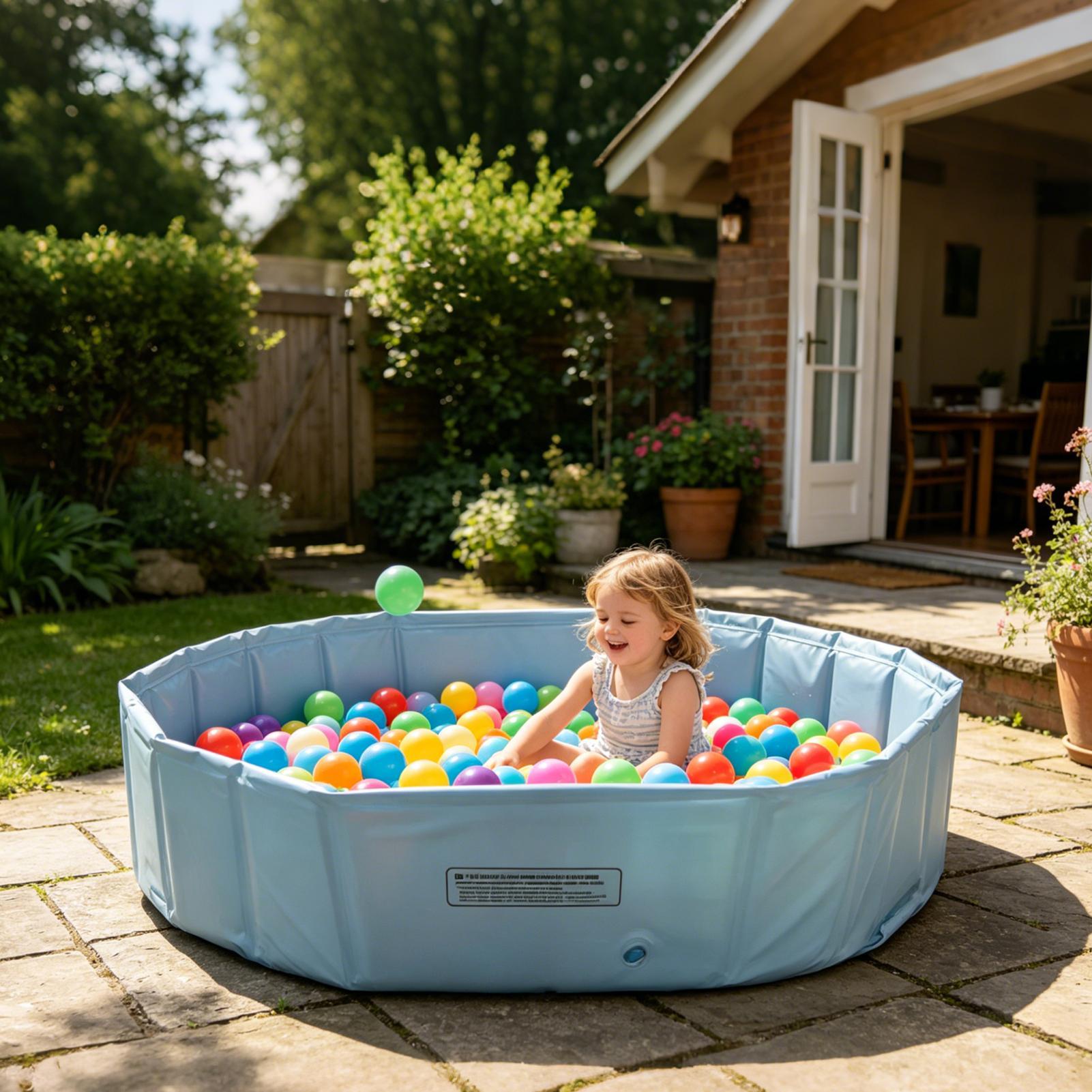 Kids Outdoor Yard Games - Piscina Dobrável Portátil para Animais de