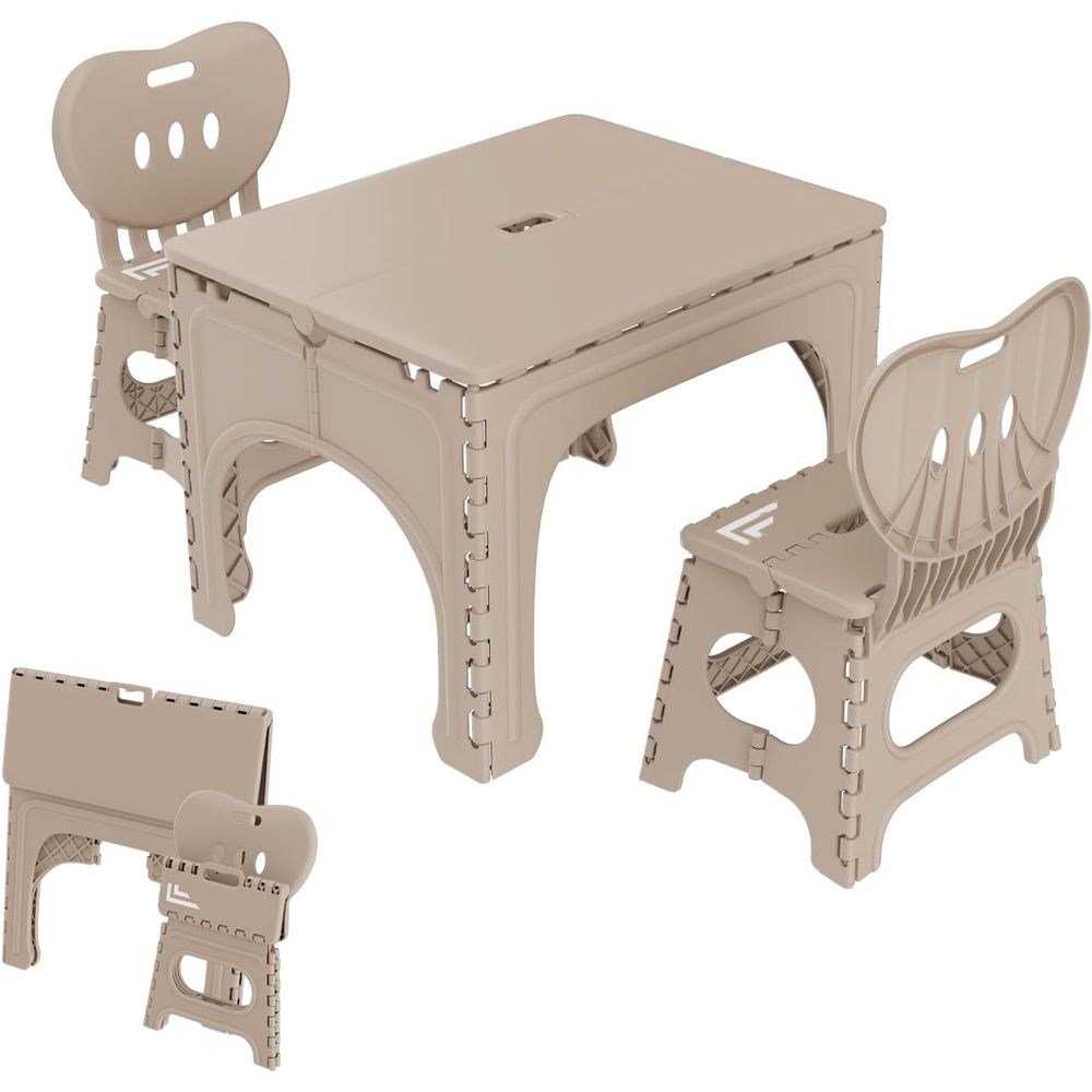 Kids Outdoor Table And Chair Set - Conjunto de Mesa e Cadeiras Dobráveis
