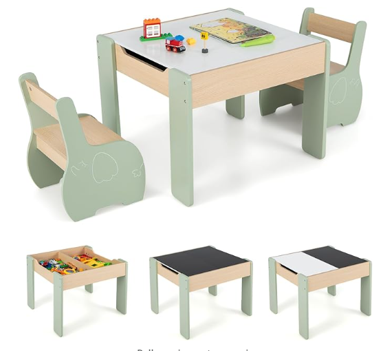Kids Outdoor Table And Chair Set - Conjunto Moderno de Mesa e Cadeiras