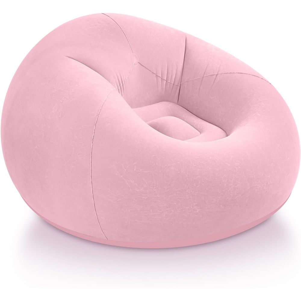 Kids Outdoor Seating - Cadeiras Infláveis Tipo Puff, Rosa |