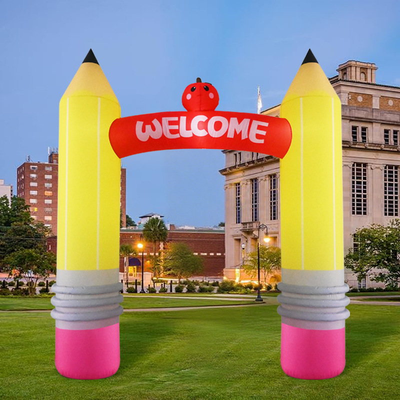 Kids Outdoor Decor - Decorações de arco de lápis inflável