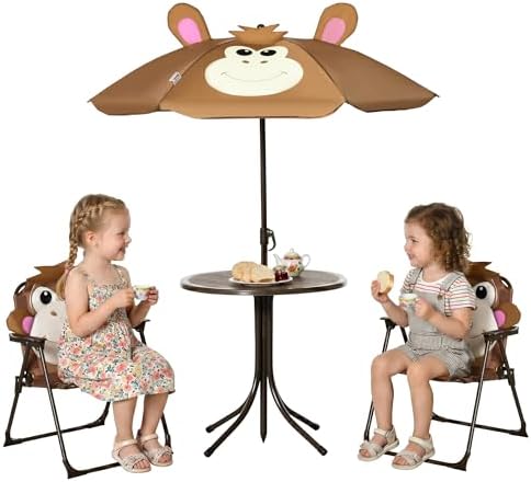 Kids Outdoor Table And Chair Set - Conjunto de Mesa e Cadeiras para