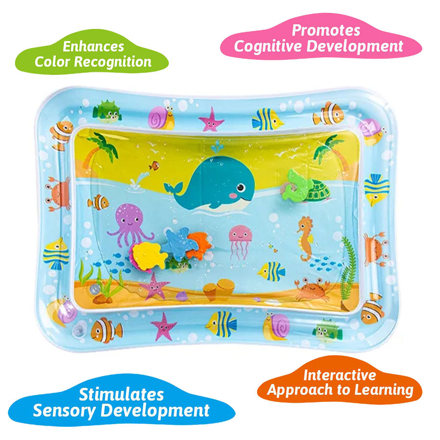 Slip Slide Water Mat - Tapete inflável para brincar na água,