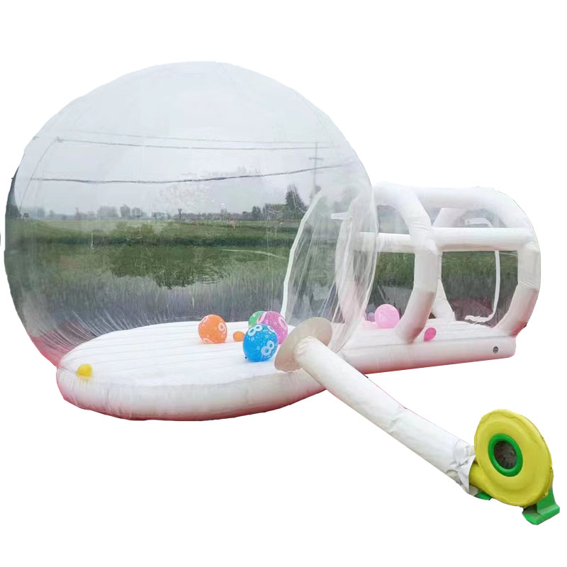 Kids Outdoor Jump House - Castelo Inflável Branco de PVC para