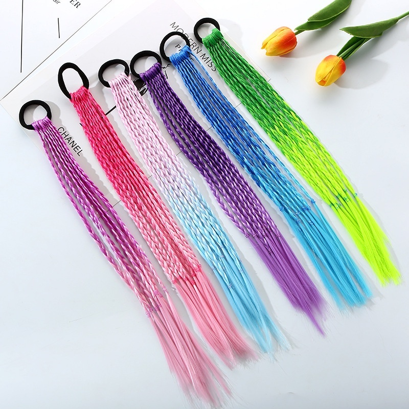 Kids Outdoor Decor - 1 pcs novas meninas coloridas perucas