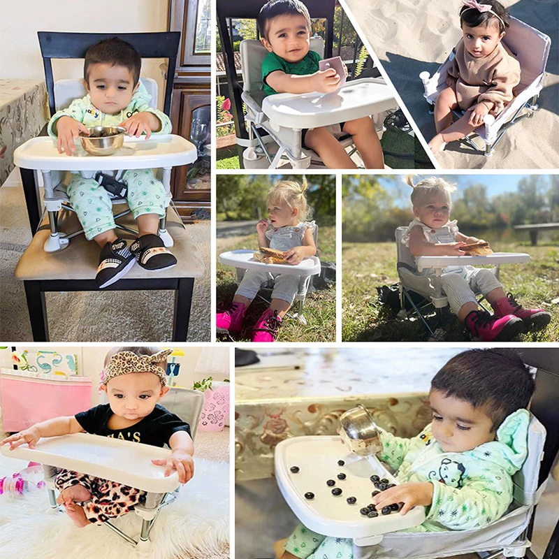 Kids Outdoor Folding Chair - Cadeira de Refeição Portátil Dobrável para