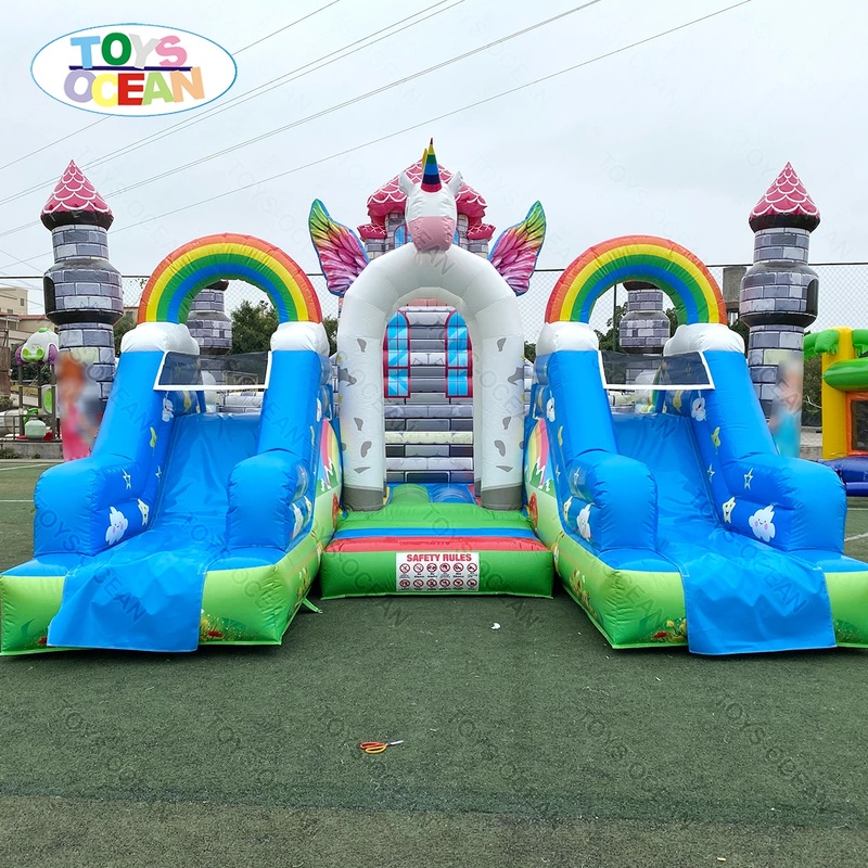 Kids Outdoor Jump House - Castelo Inflável Personalizado Grande para Crianças