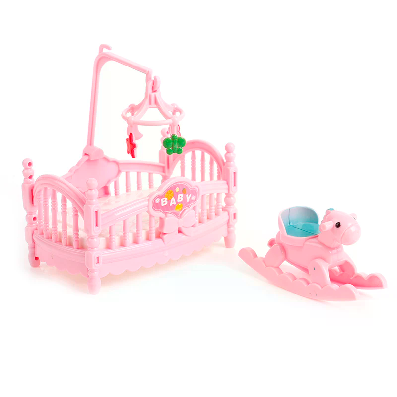 Kids Outdoor Folding Chair - Conjunto de Berço Miniatura de Madeira