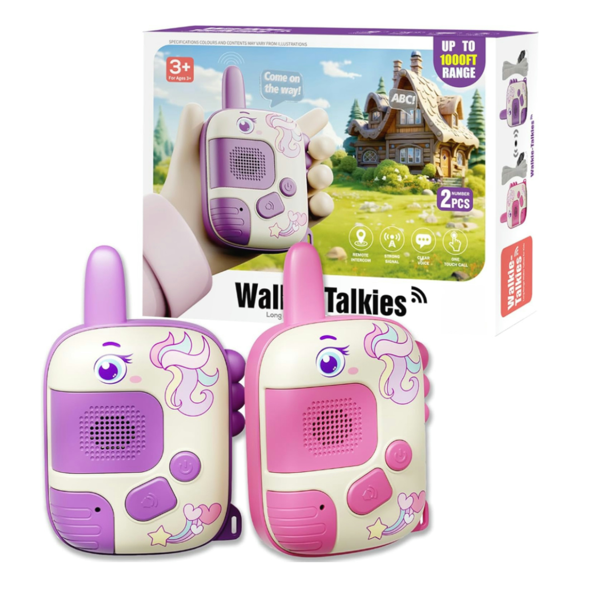 Kids Outdoor Xmas Gifts - 2 peças walkie talkie brinquedos para