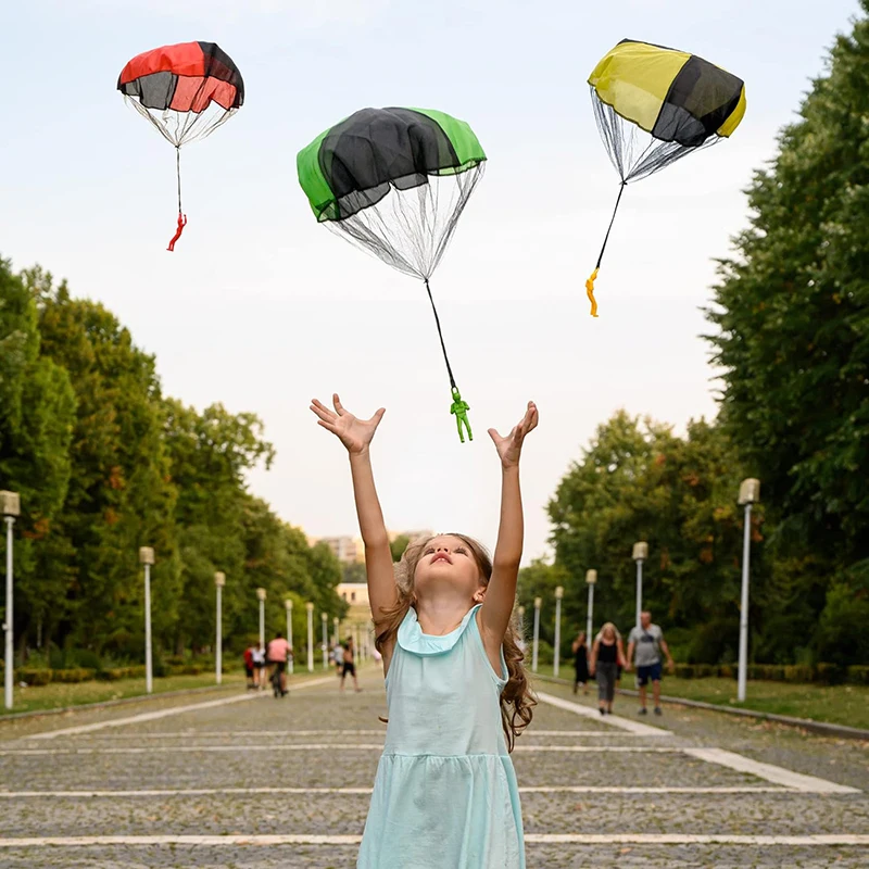 Kids Unique Outdoor Toys - Jogo de Paraquedas de Lançamento Manual