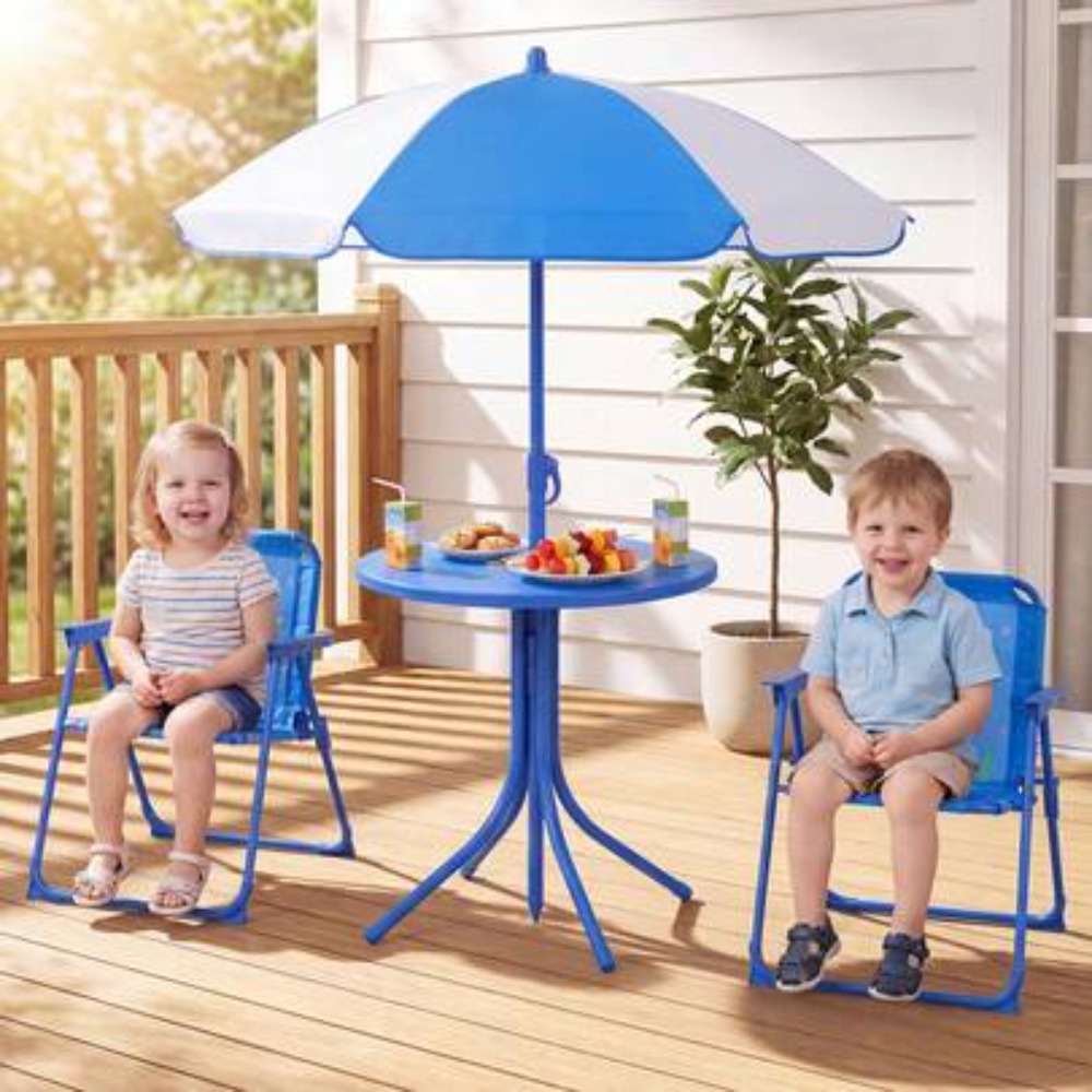 Kids Outdoor Table And Chair Set - Conjunto de Mesa de Piquenique Infantil