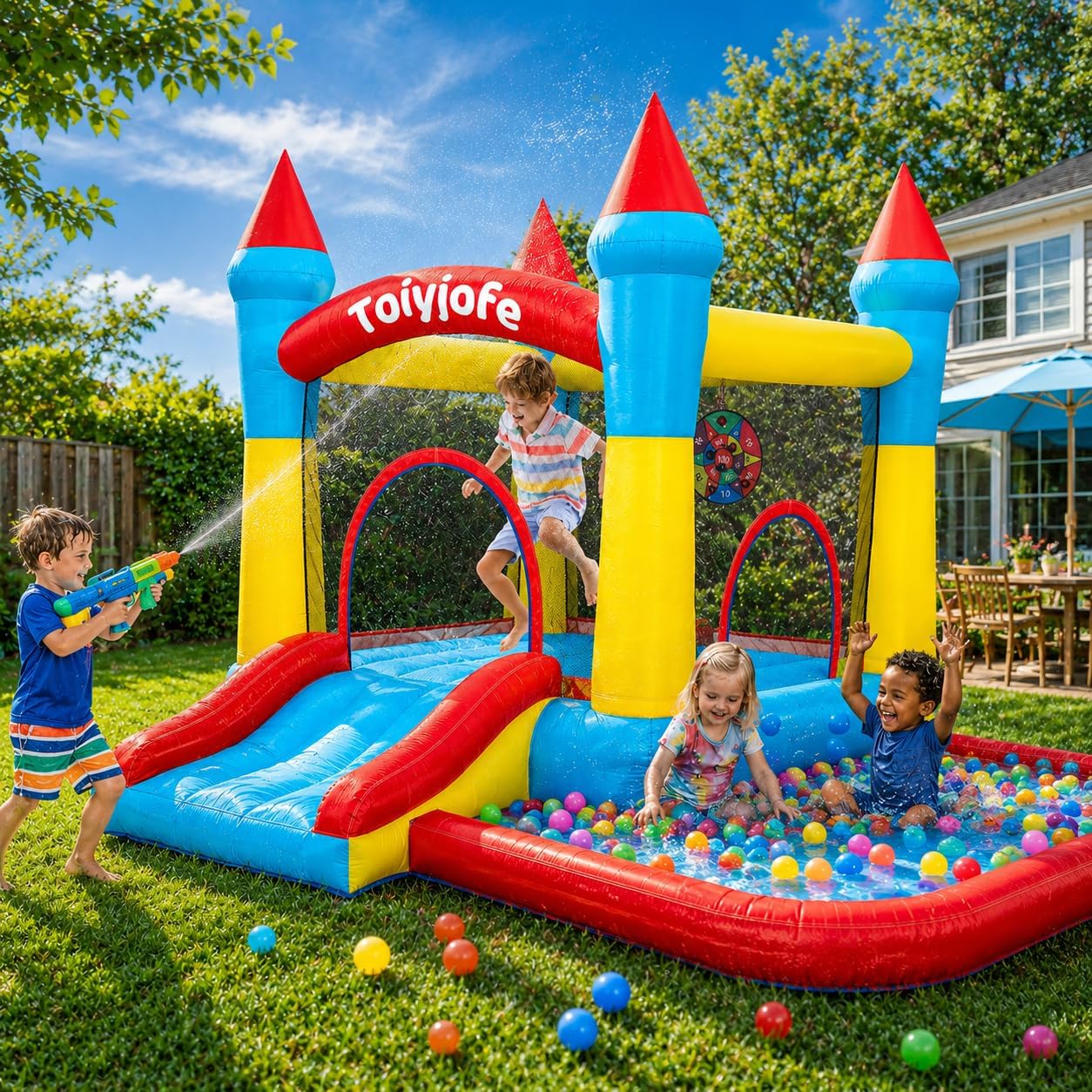 Castelo Inflável para Crianças - Kids Outdoor Jump House avaliação e preço