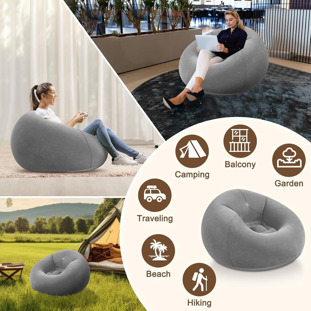 Cadeiras Infláveis Tipo Puff,  - Kids Outdoor Seating avaliação e preço