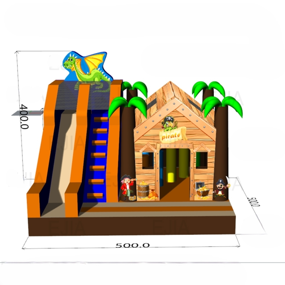 Portátil comercial 17ft grande - Kids Outdoor Jump House avaliação e preço