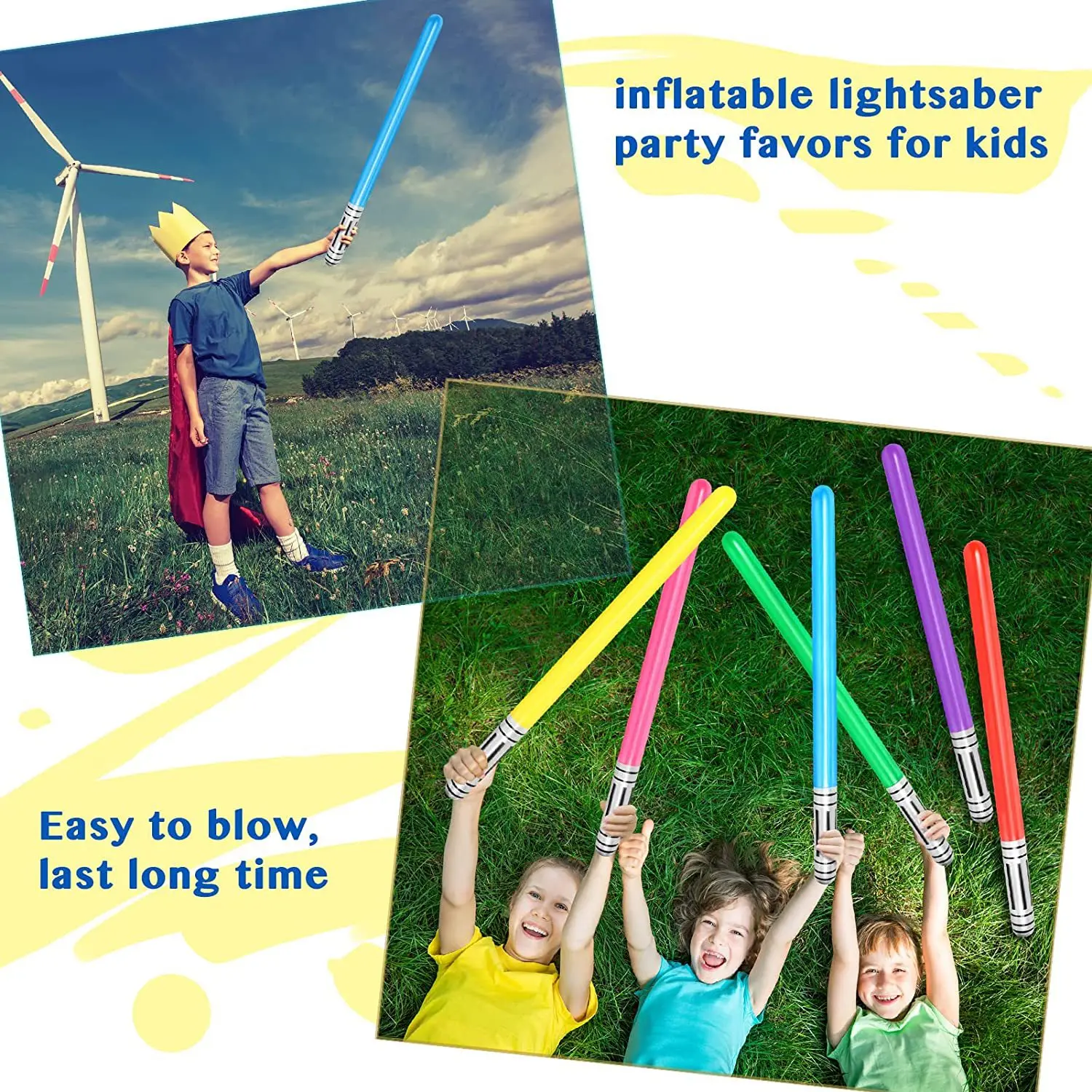 90cm kawaii inflável sabre de  - Kids Outdoor Yard Games avaliação e preço