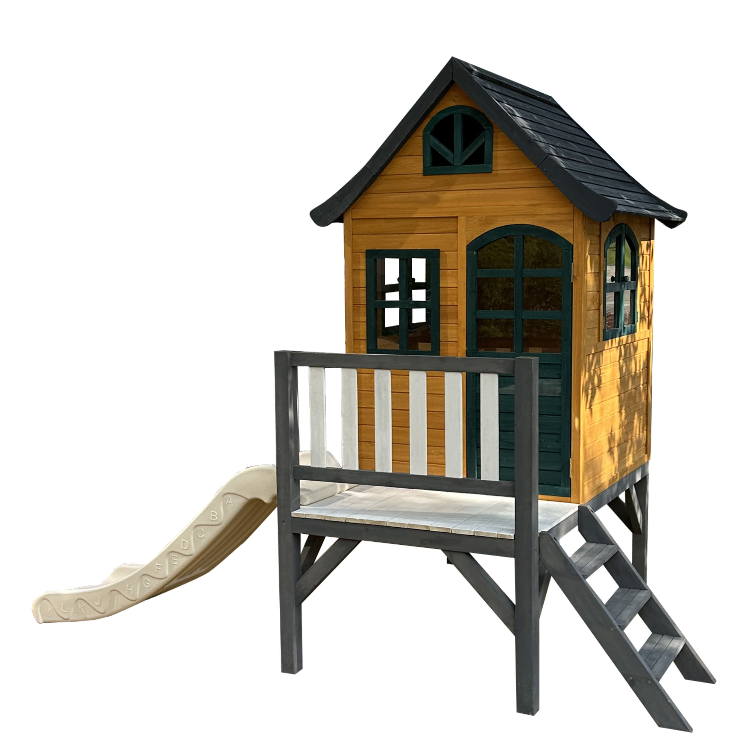 Escorregador grande para crian - Kids Outdoor Treehouse avaliação e preço