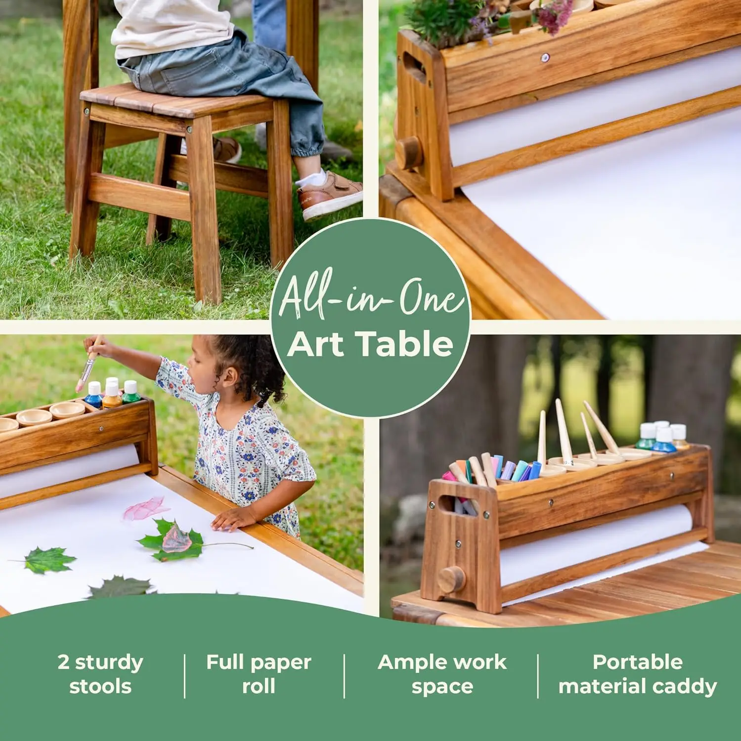 Conjunto de Mesa e Banqueta Ac - Kids Outdoor Table And Chair Set avaliação e preço