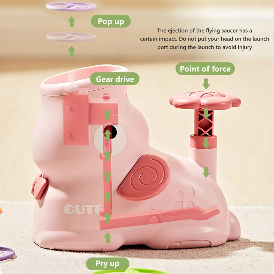 Lançador de Discos Aéreos para - Kids Indoor Outdoor Games avaliação e preço