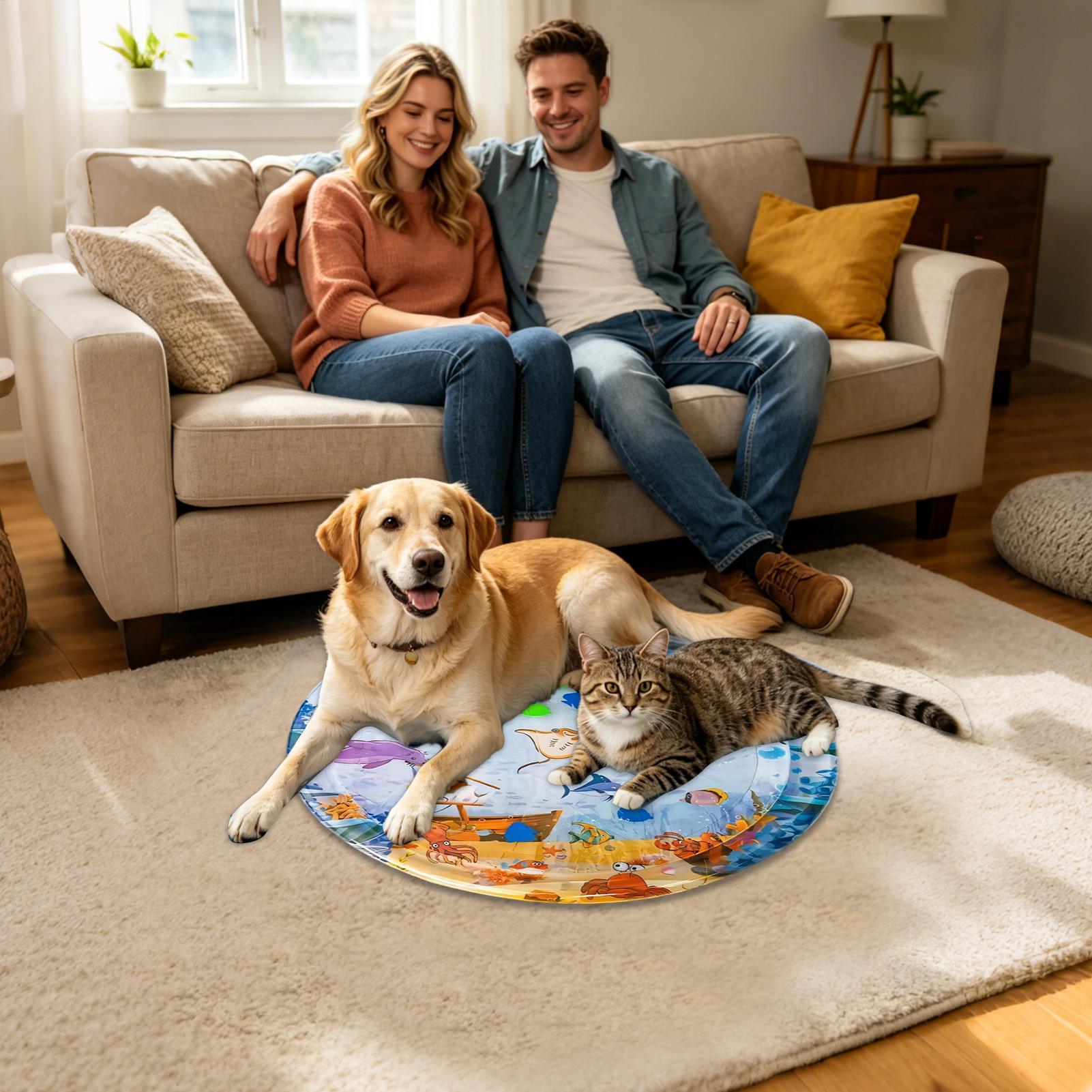 Tapete Interativo para Gatos,  - Slip Slide Water Mat avaliação e preço