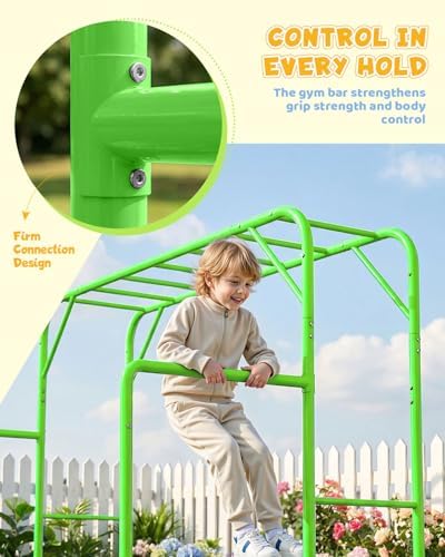 Conjunto de Barras de Ginástic - Kids Outdoor Monkey Bars avaliação e preço