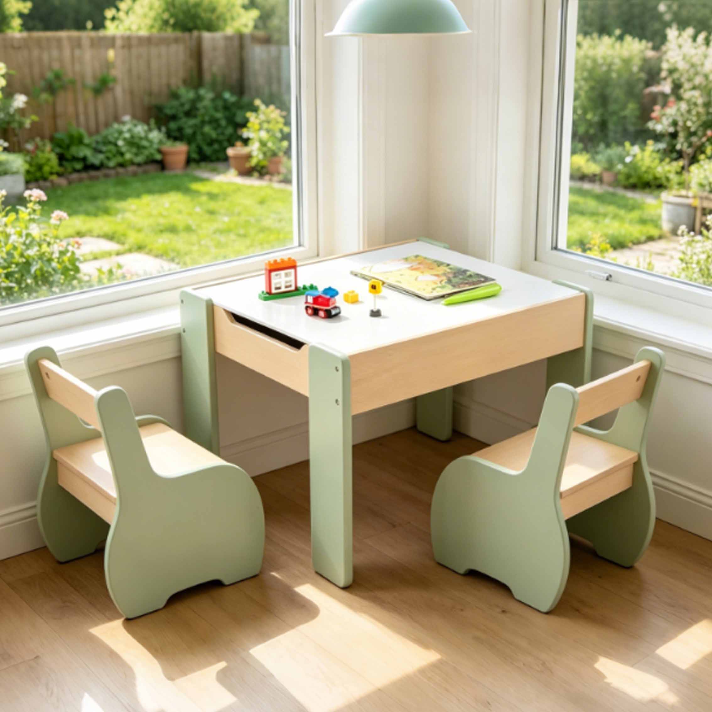 Conjunto Moderno de Mesa e Cad - Kids Outdoor Table And Chair Set avaliação e preço