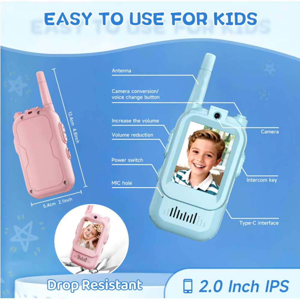 Walkie talkies de vídeo, 2 peç - Kids Outdoor Videos avaliação e preço