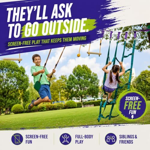 Pista de Obstáculos para Crian - Kids Outdoor Monkey Bars avaliação e preço
