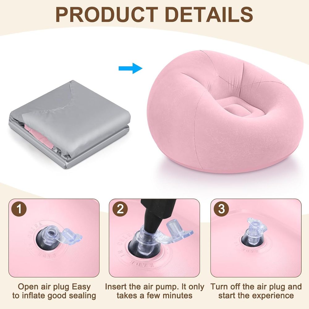 Cadeiras Infláveis Tipo Puff,  - Kids Outdoor Seating avaliação e preço