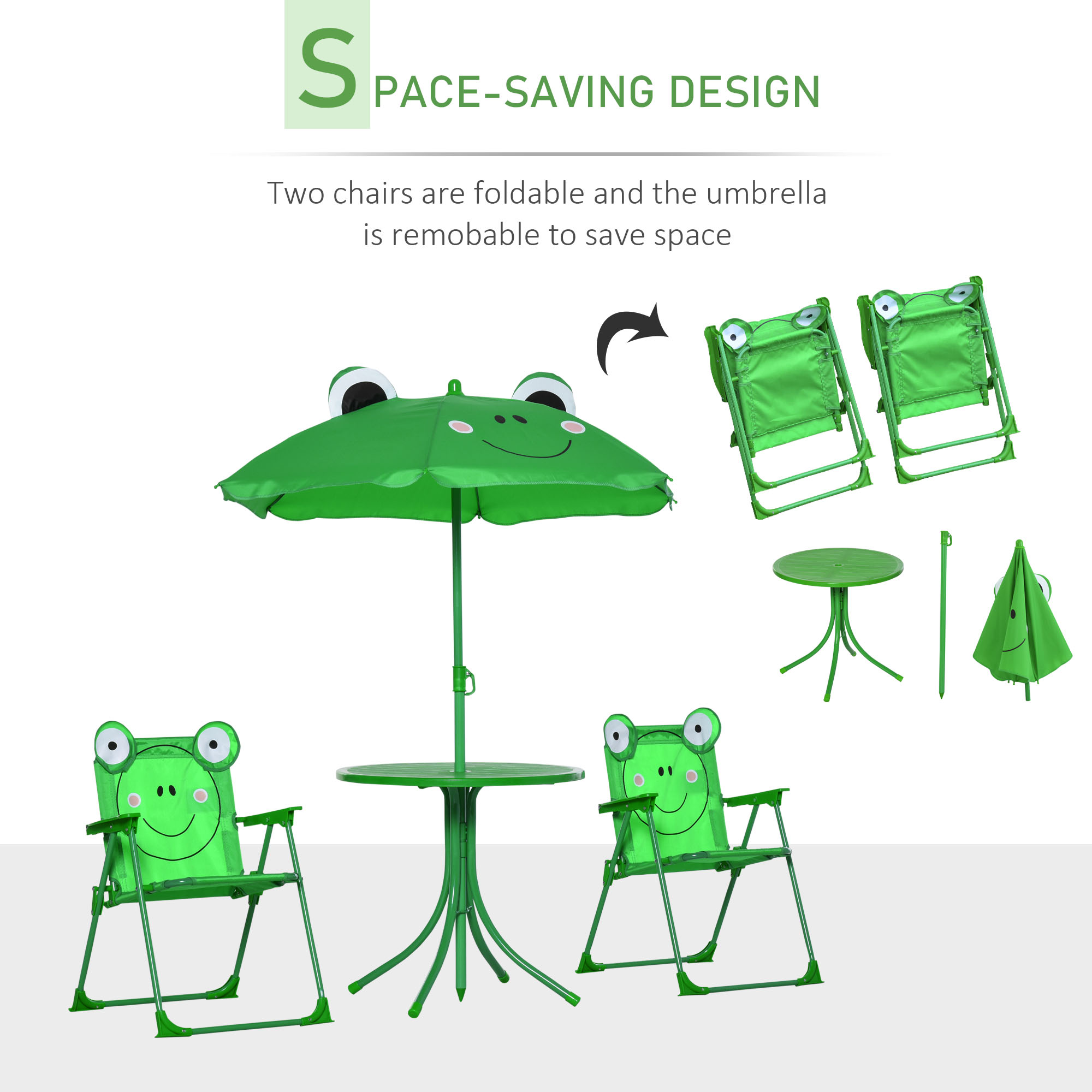 Conjunto de Mesa e Cadeiras pa - Kids Outdoor Folding Chair avaliação e preço