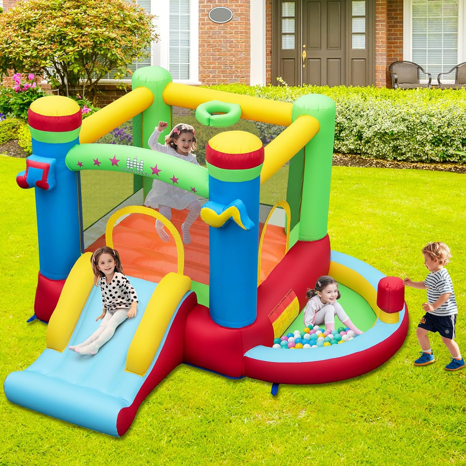 Castelo Inflável com Piscina d - Kids Outdoor Jump House avaliação e preço