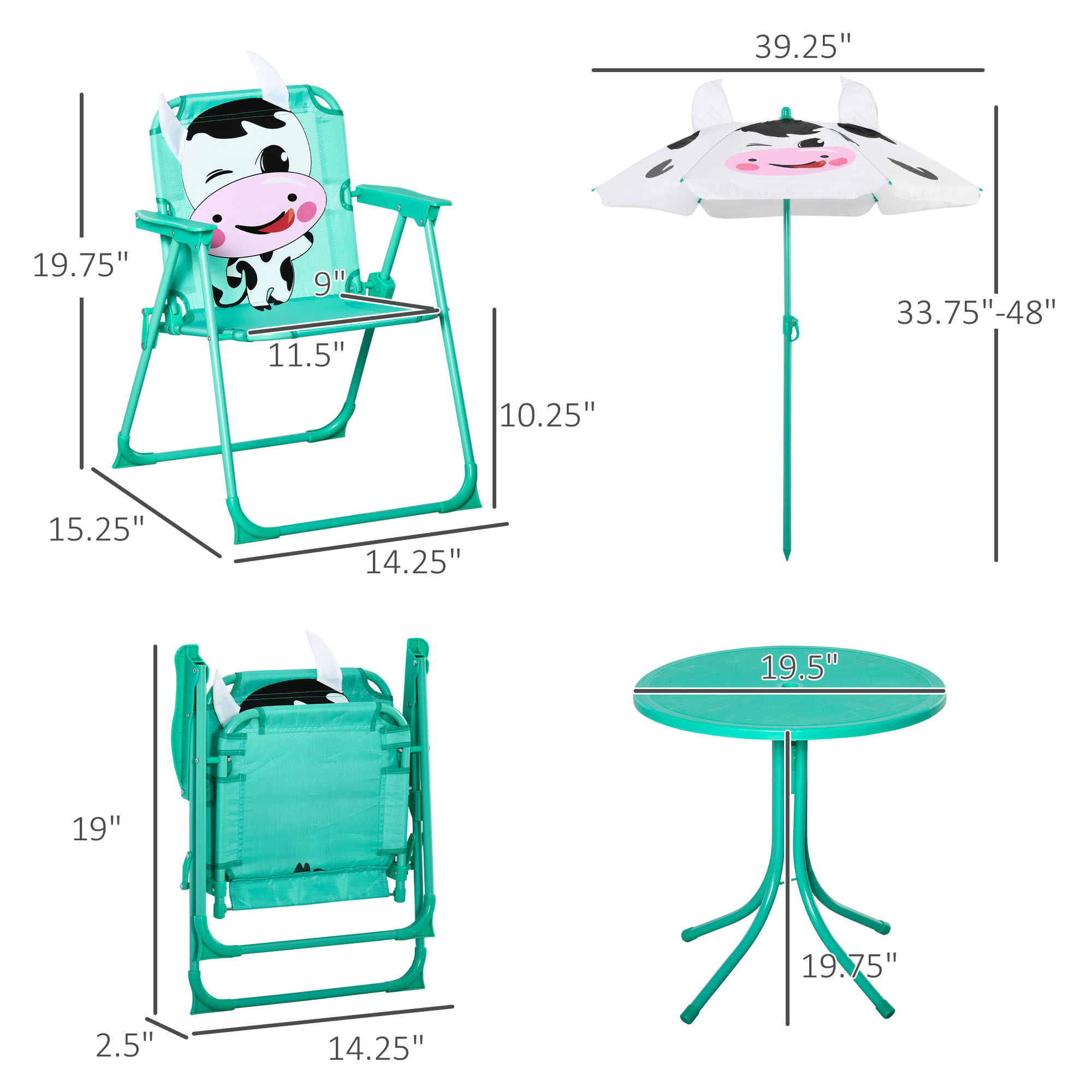 Conjunto de Mesa e Cadeiras pa - Kids Outdoor Table And Chair Set avaliação e preço