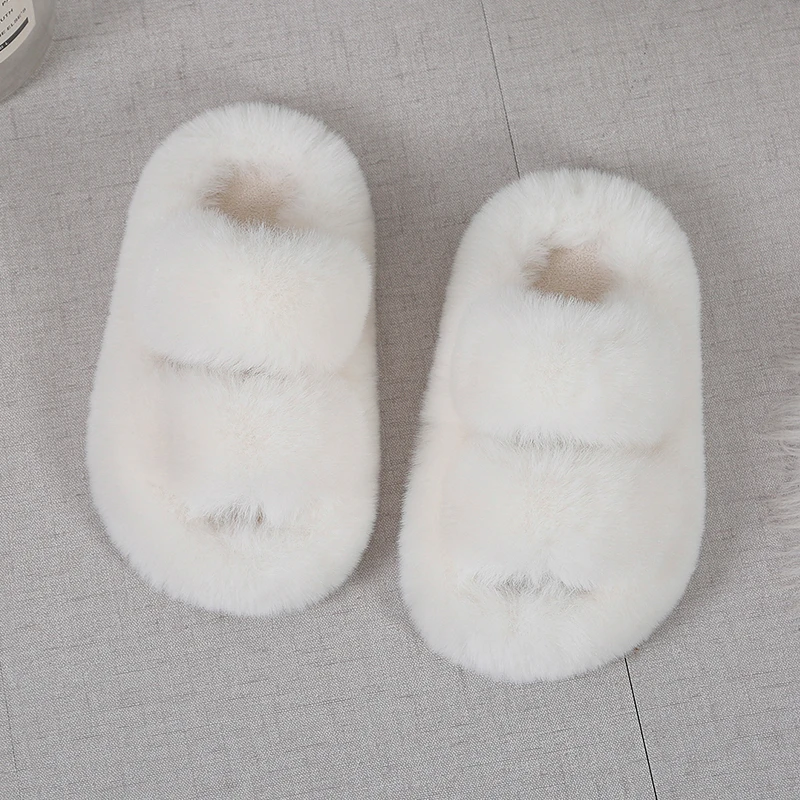 Chinelos femininos de pelúcia, - Kids Indoor Outdoor Slippers avaliação e preço