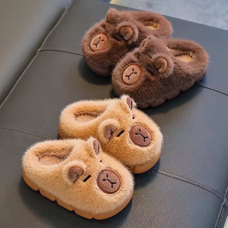 Outono inverno quente chinelos - Kids Indoor Outdoor Slippers avaliação e preço