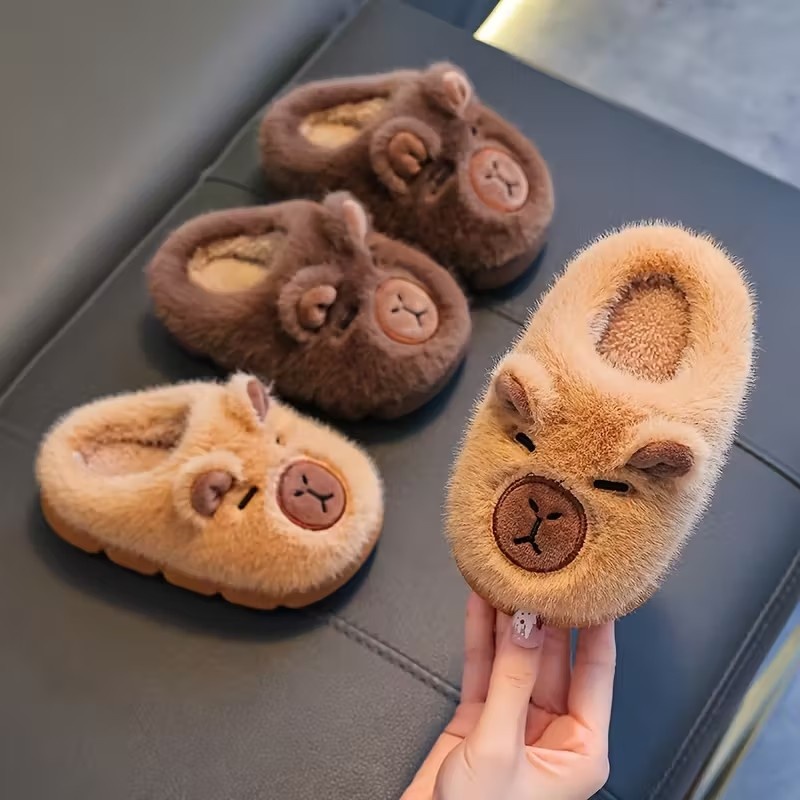 Outono inverno quente chinelos - Kids Indoor Outdoor Slippers avaliação e preço