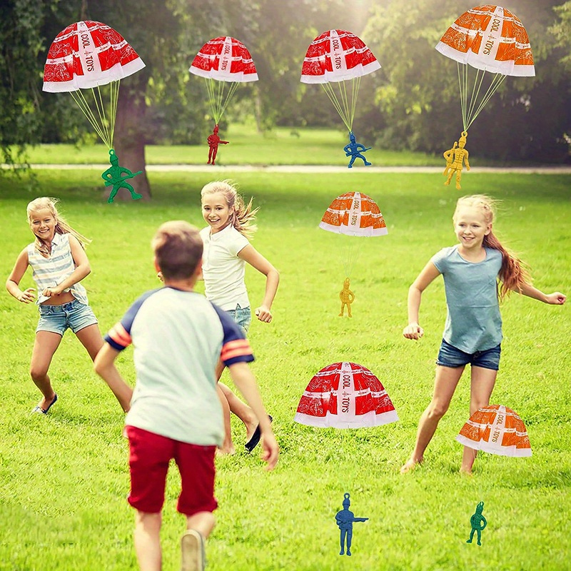 10/100 pçs brinquedos de pára- - Kids Unique Outdoor Toys avaliação e preço