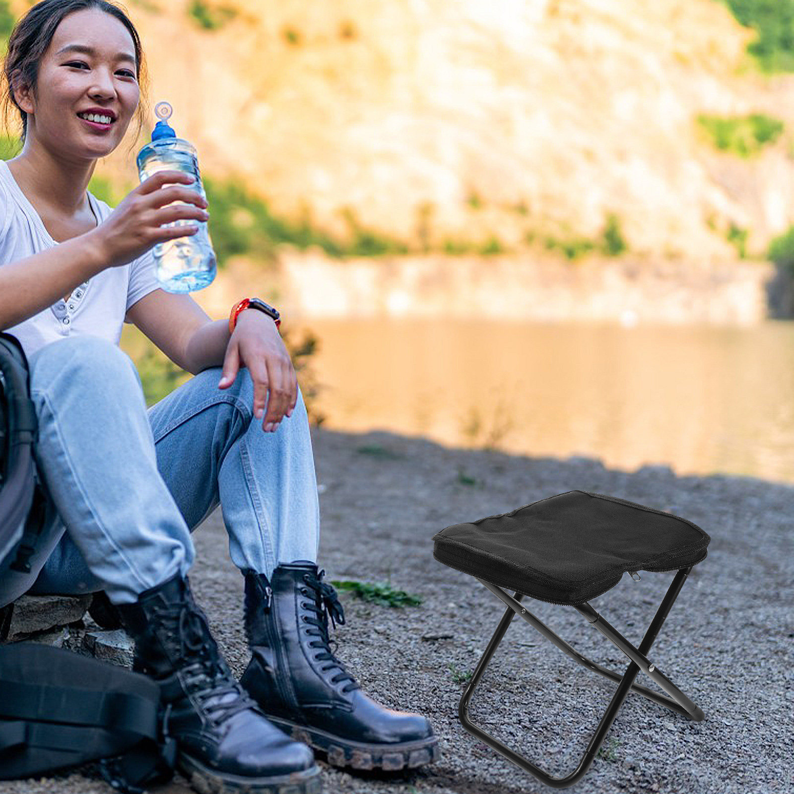 Cadeira Mini Dobrável Portátil - Kids Outdoor Folding Chair avaliação e preço