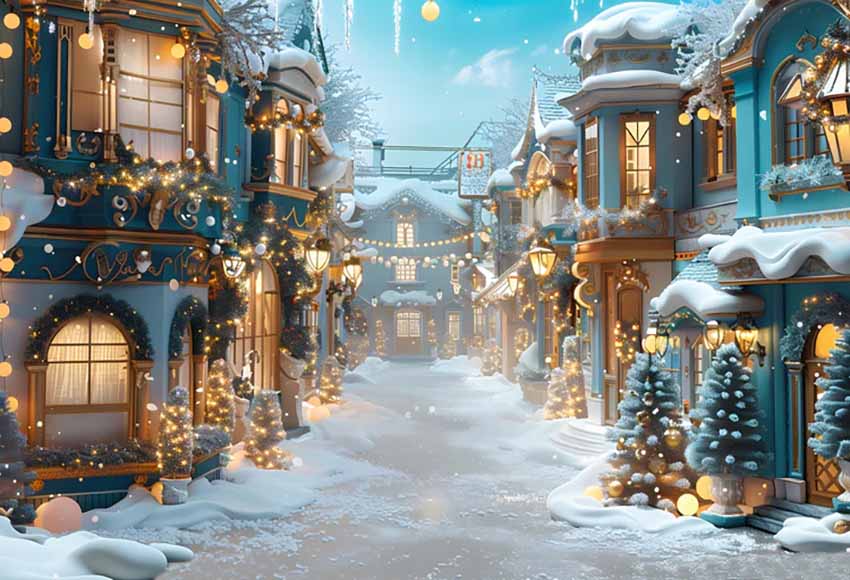 Mehofond Christmas Snow Street - Kids Outdoor Treehouse avaliação e preço