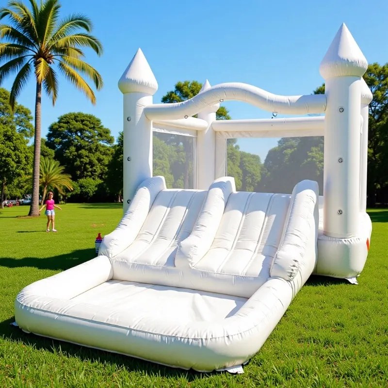 Castelo Inflável Branco Gigant - Kids Outdoor Jump House avaliação e preço