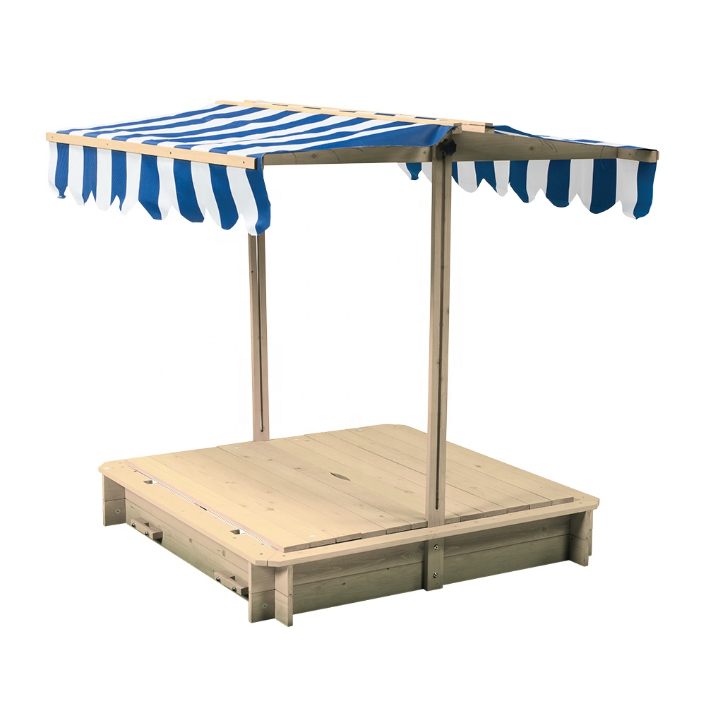 Caixa de areia de madeira exte - Kids Unique Outdoor Toys avaliação e preço
