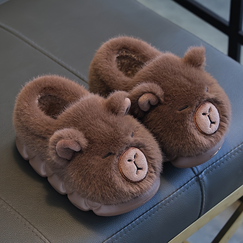 Chinelos infantis de algodão q - Kids Indoor Outdoor Slippers avaliação e preço