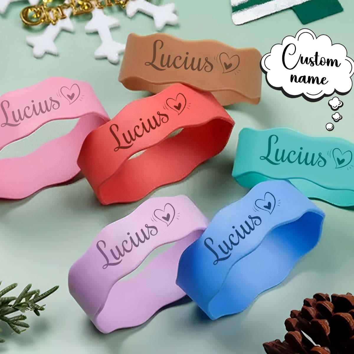 Faixa de Silicone Personalizad - Kids Outdoor Decor avaliação e preço