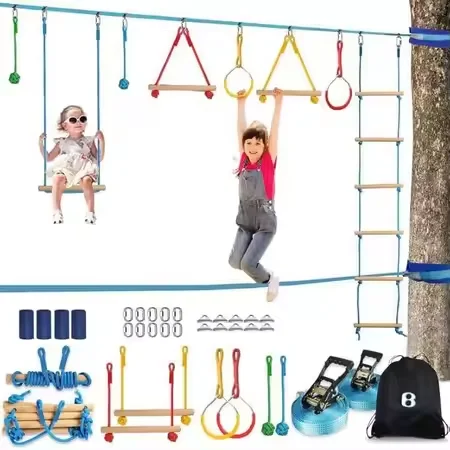 Kit de Pista de Obstáculos War - Kids Outdoor Monkey Bars avaliação e preço