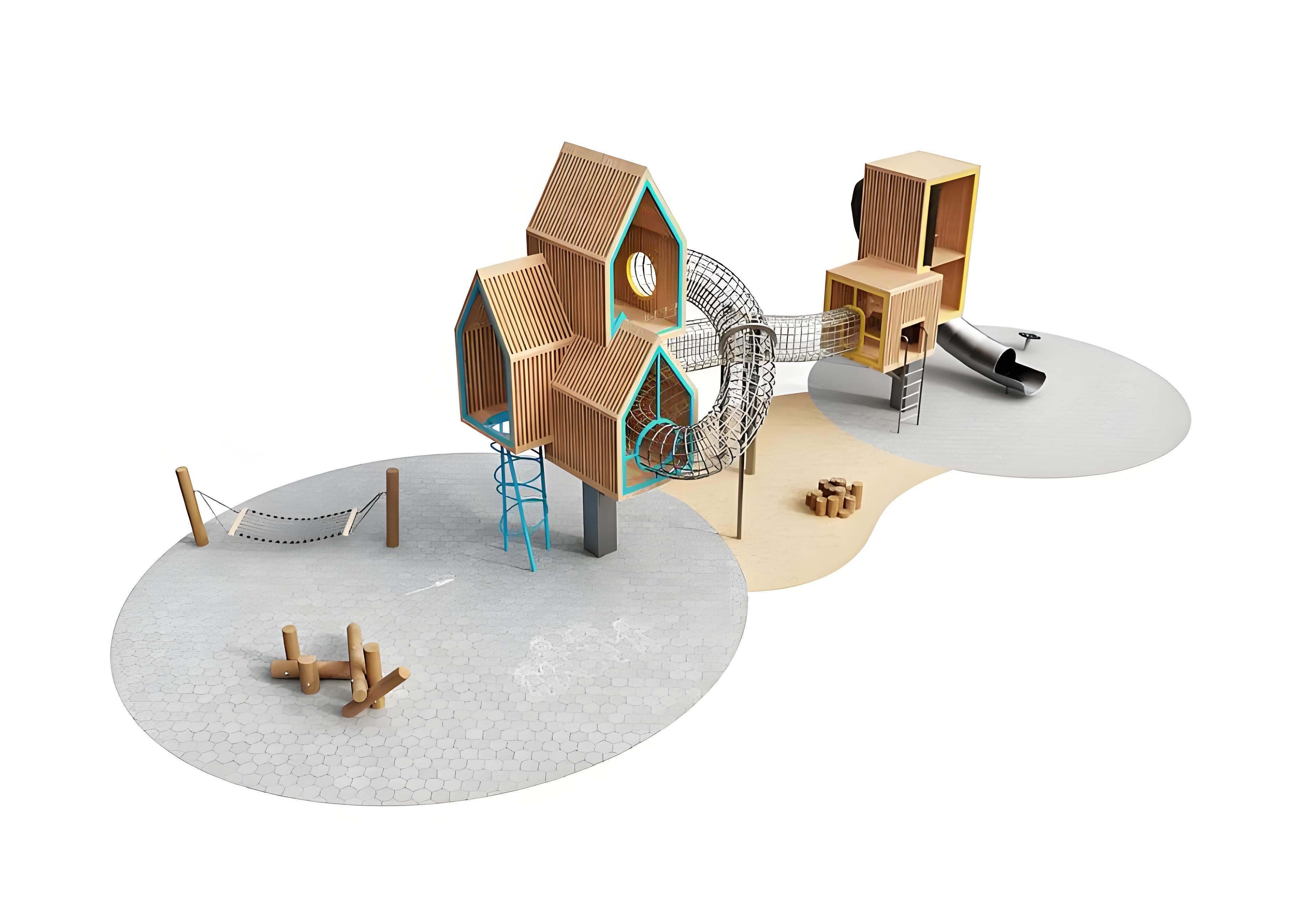 Parque de diversões ao ar livr - Kids Outdoor Treehouse avaliação e preço