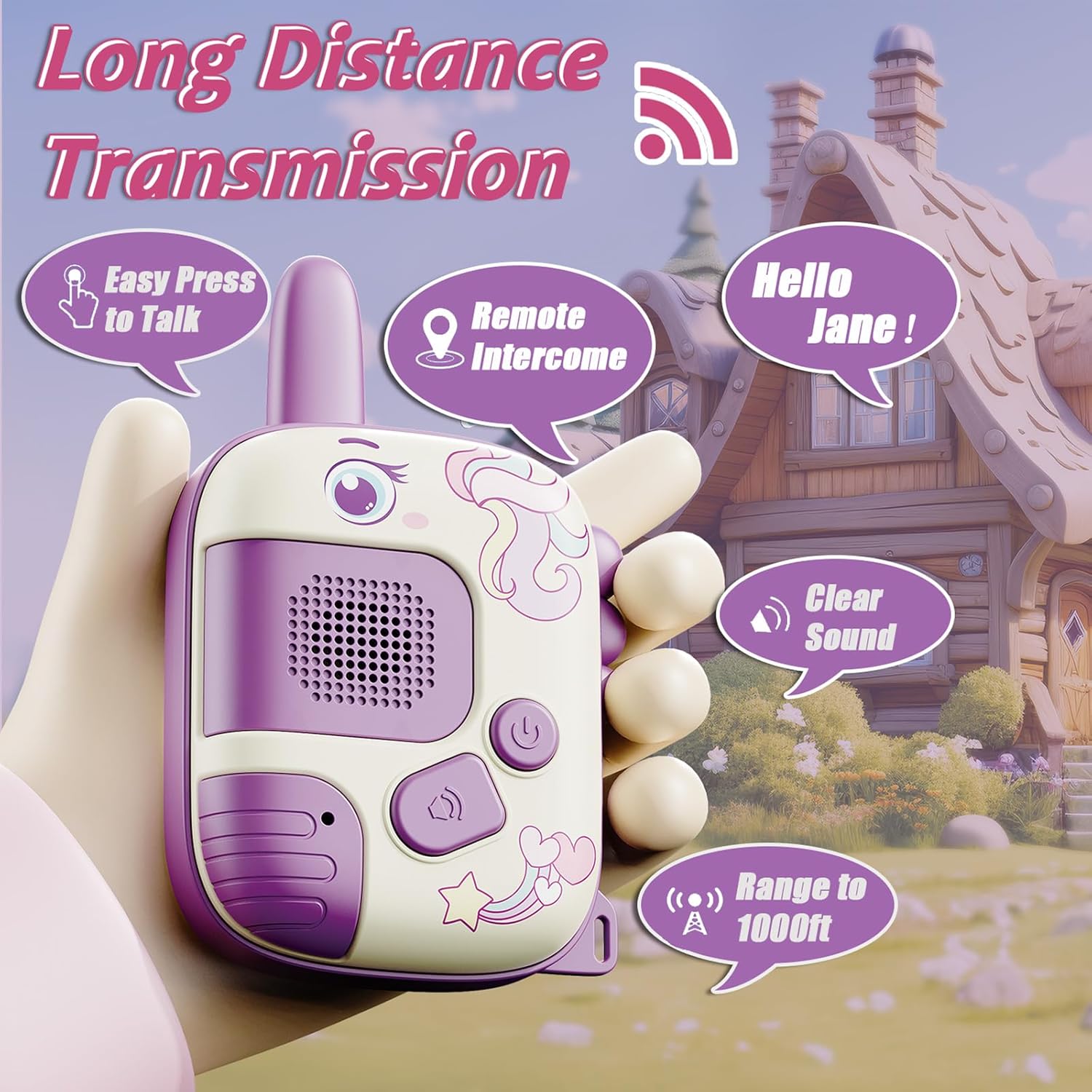 2 peças walkie talkie brinqued - Kids Outdoor Xmas Gifts avaliação e preço