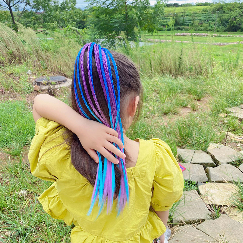 1 pçs novas meninas perucas co - Kids Outdoor Decor avaliação e preço